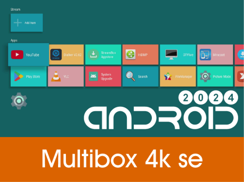 Android 8.0 Miltibox 4K SE 2024